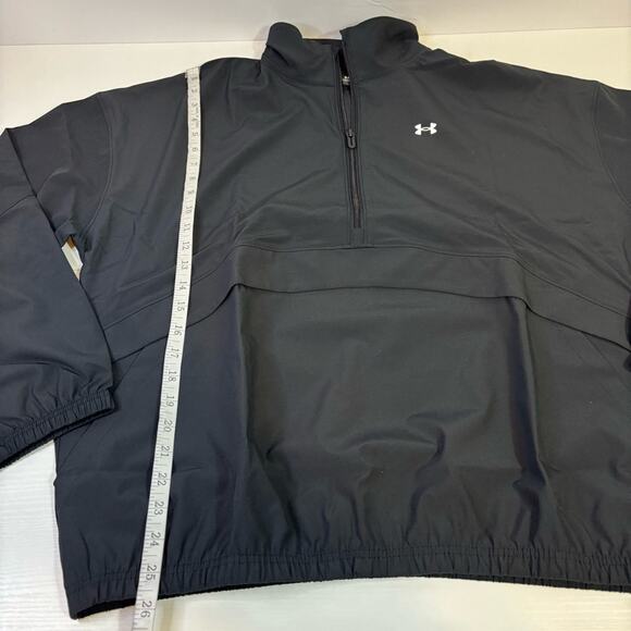 NWT Under Armour Black Pullover Windbreaker Size Small or Medium H0142 I0171 - Picture 4 of 8